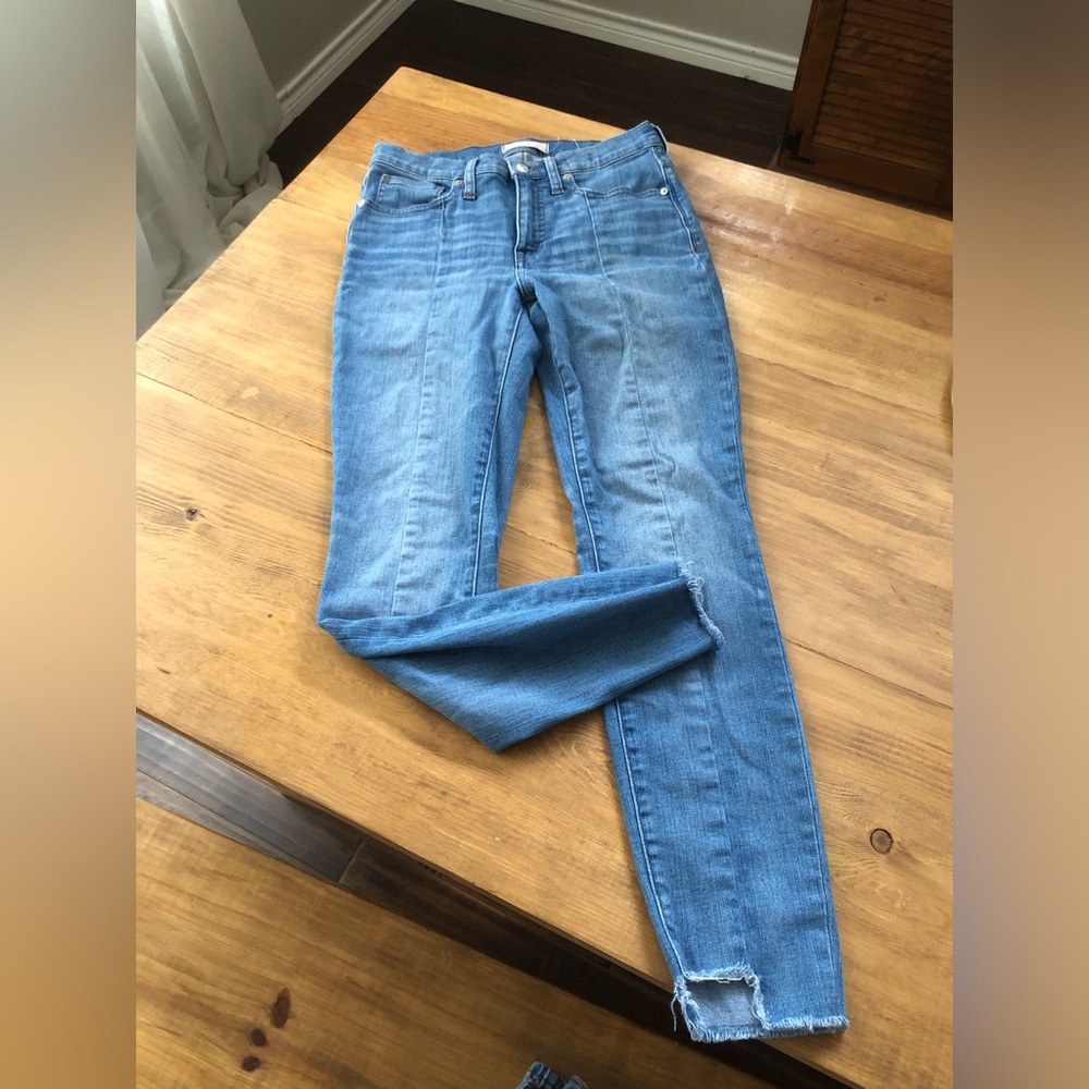 Madewell high risks skinny jean